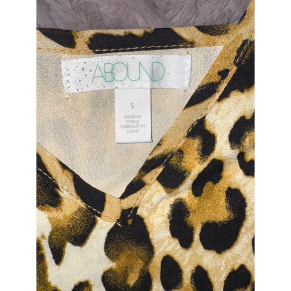 Leopard Print Sleeveless Cami Top By Abound - S - Polyester - Brown & Black - Picture 2 of 7